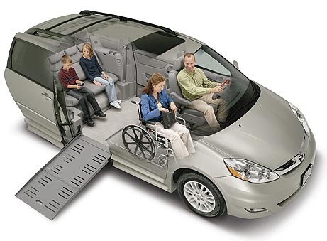 Wheelchair accessible van